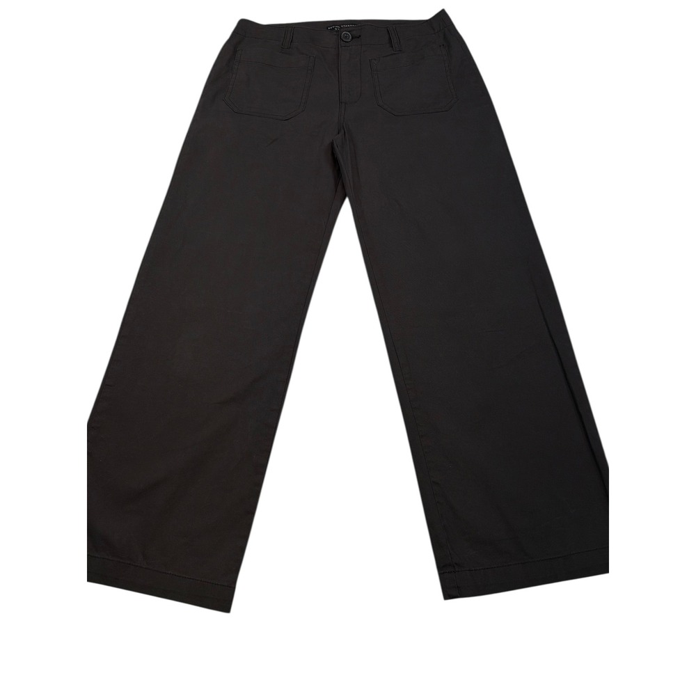 Social Standard by Sanctuary Women's Black Wide Leg Cropped Pants Size 2